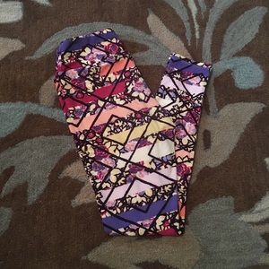 OS Floral Lularoe Leggings